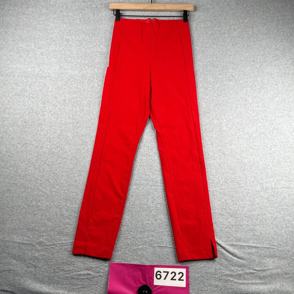 Athleta Casual Stretch Pants Womens Size 0 Zero Bright Red
